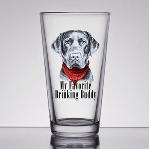 Fun Labrador Retriever Pint Glass, Labrador Lover Gift, Lab Mom Gift, Lab Beer Glass, Labrador Retriever Mom, Labrador Art, UV Printed Pint image 6