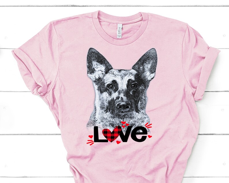 German Shepherd Love Bella Canvas Shirt German Shepherd Gift. Etsy
