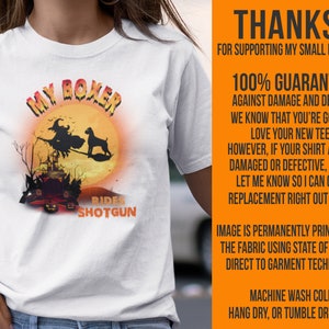 Funny Boxer Dog Halloween Shirt, Boxer Dog Mom Halloween Shirt, Boxer Dog Lover Gift, Boxer Dog Tee, Funny Boxer Mom Gift, Dog Mom Halloween White