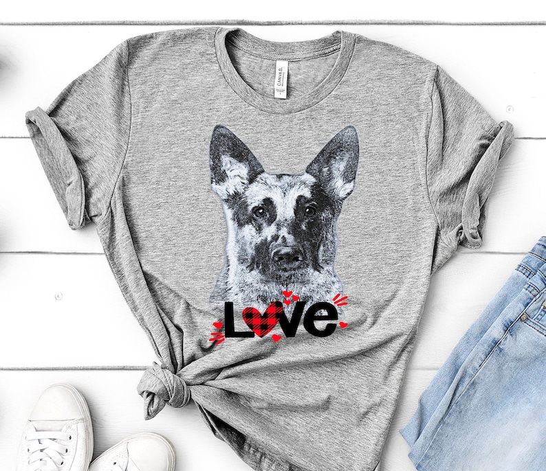 German Shepherd Love Bella Canvas Shirt German Shepherd Gift. Etsy