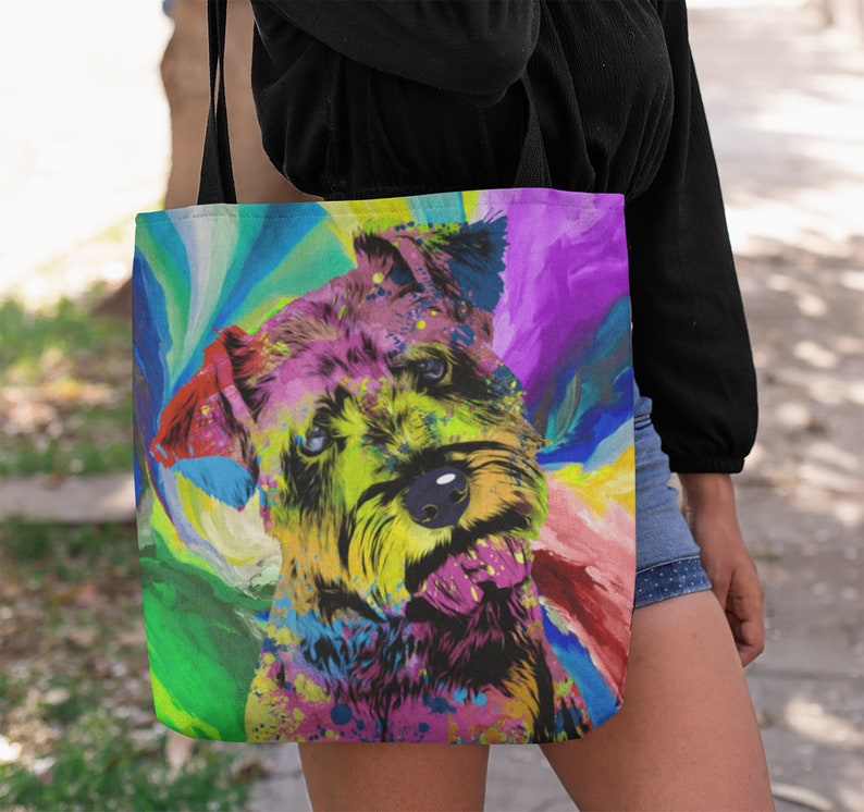 shoulder bag shopping bag dog mom Schnauzer tote bag schnauzer mom schnauzer gifts all over print tote bag gym bag FREE SHIPPING