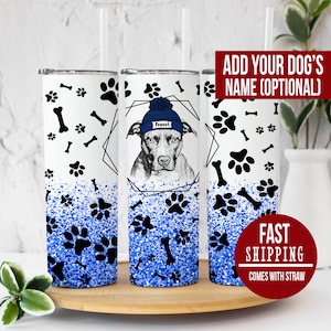 Custom Pit Bull Tumbler, Pitbull Dog Tumbler, Pit Bull Lover, Pit Bull Gifts, Pitbull Mom Tumbler, Pit Bull Mom Travel Mug, Pittie Mom Cup