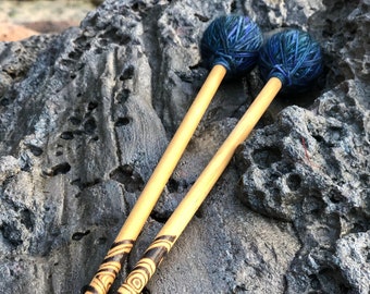 Drum MALLETS - Pyrography Eye