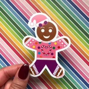 Gingerbread Cookie Vinyl Sticker