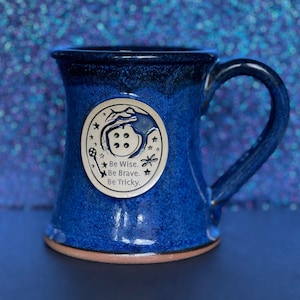 Handmade Stoneware Coraline "Be Wise. Be Brave. Be Tricky." Mug