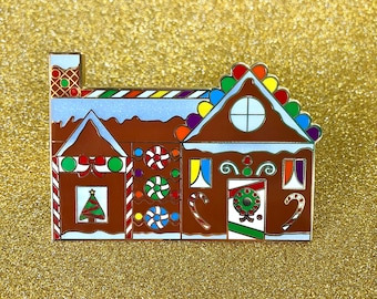 Gingerbread House Hard Enamel Pin