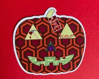 The Shining Inspired Pumpkin Sticker