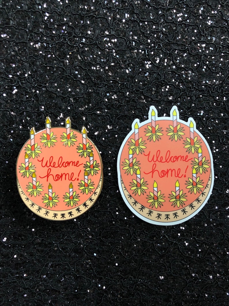 Coraline Home Cake Hard Enamel Pin Etsy