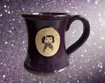 Handmade Stoneware Tunnel Mug