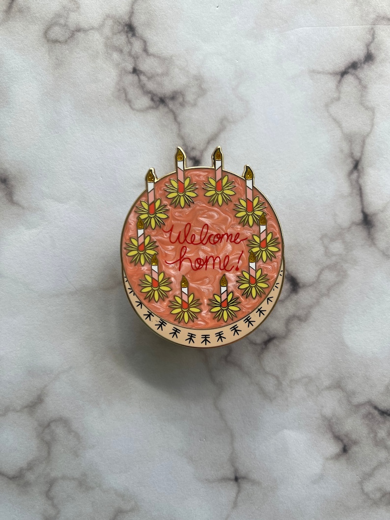 INTERNATIONAL SHIPPING- Coraline "Welcome Home" Cake Hard Enamel Pin image 5