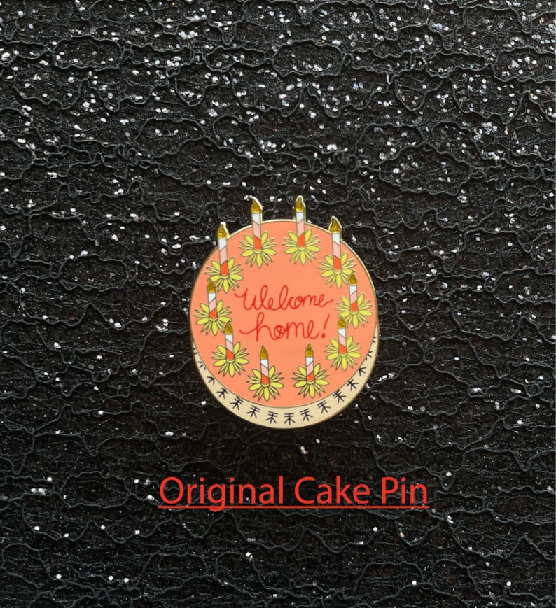 INTERNATIONAL SHIPPING- Coraline "Welcome Home" Cake Hard Enamel Pin image 3