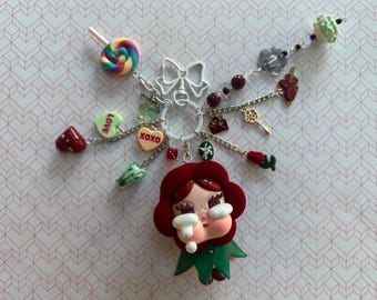 CB “Classic Rose” Handmade Keychain