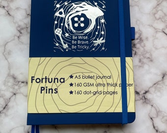 Coraline Inspired Bullet Journal/ 160 GSM Dot-Grid Page Bullet Journal