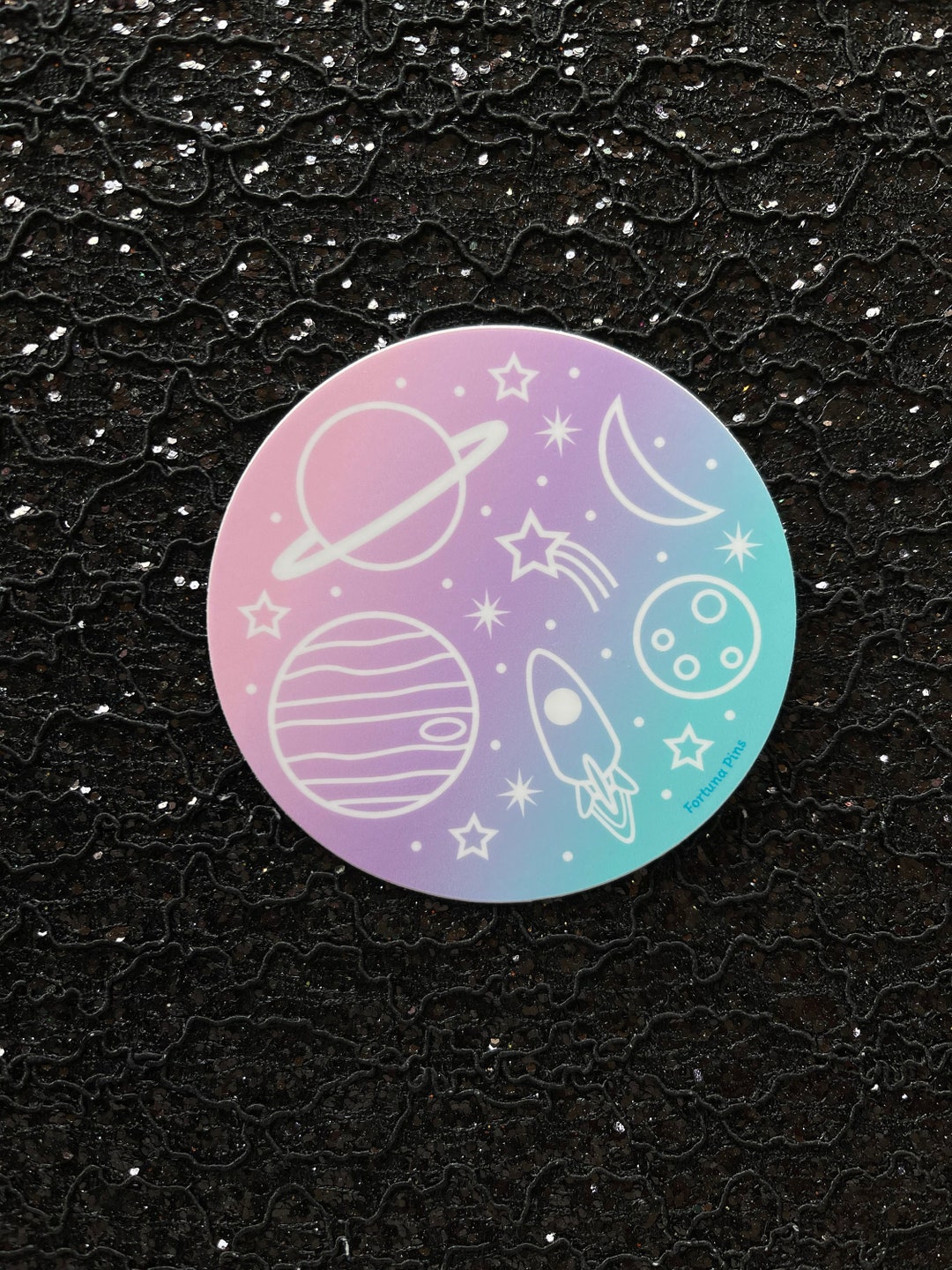 Celestial Space Vinyl Sticker - Etsy