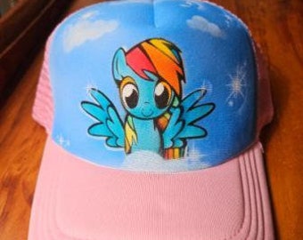 Airbrushed My Little Pony cap