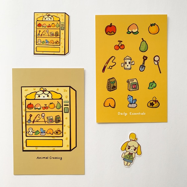 Animal Villager Art Prints & Stickers / Isabelle/ Die Cuts/ Art Prints