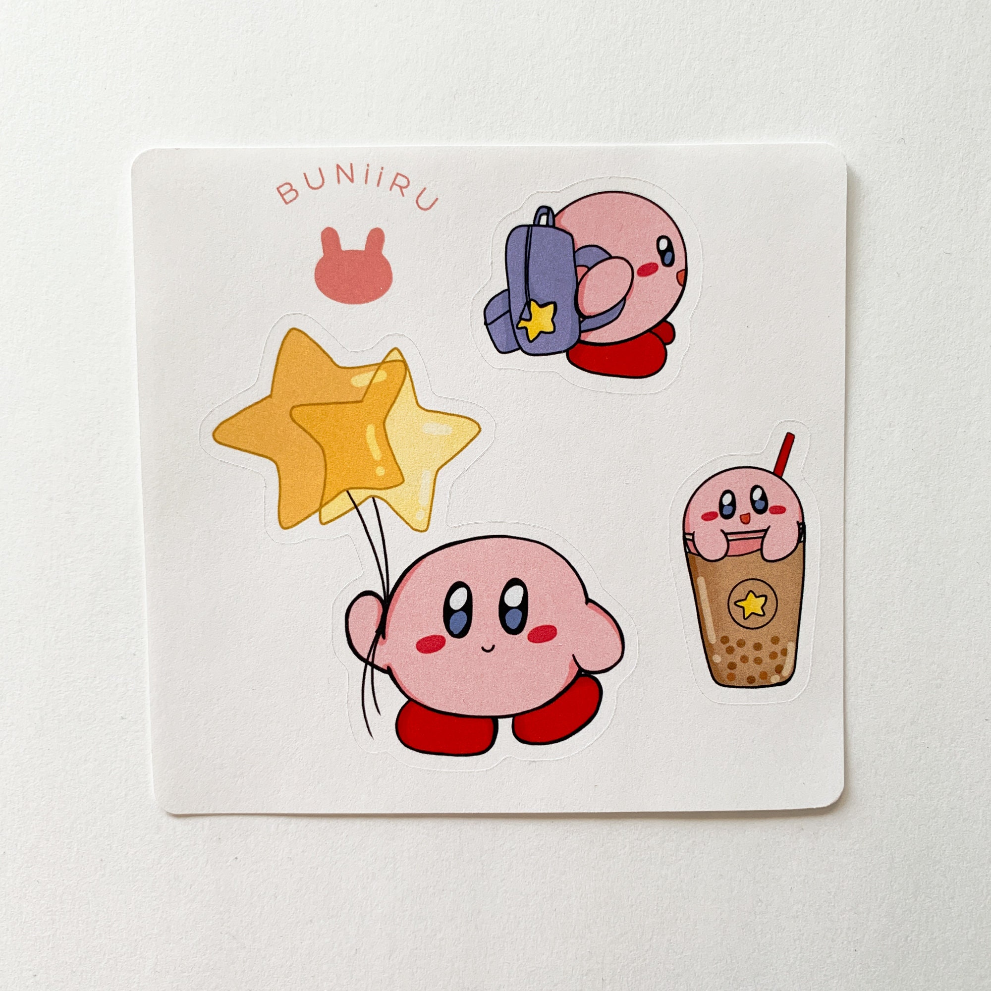 Kirby Sticker Sheet/ Nintendo Stickers/ Sticker Sheet/ Kawaii Etsy