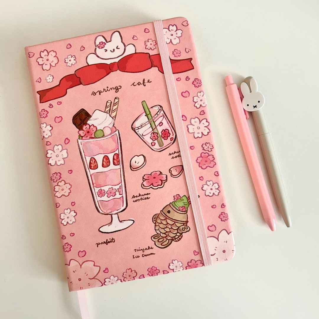 Spring Cafe Journal / Notebook - Etsy