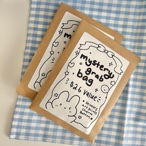 Mystery Grab Bag (Art Prints, Stickers, Charm, Button Pin)