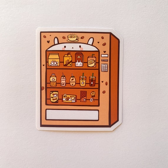 Vending Machine Stickers/ Strawberry/ Matcha/ Coffee/ Vending
