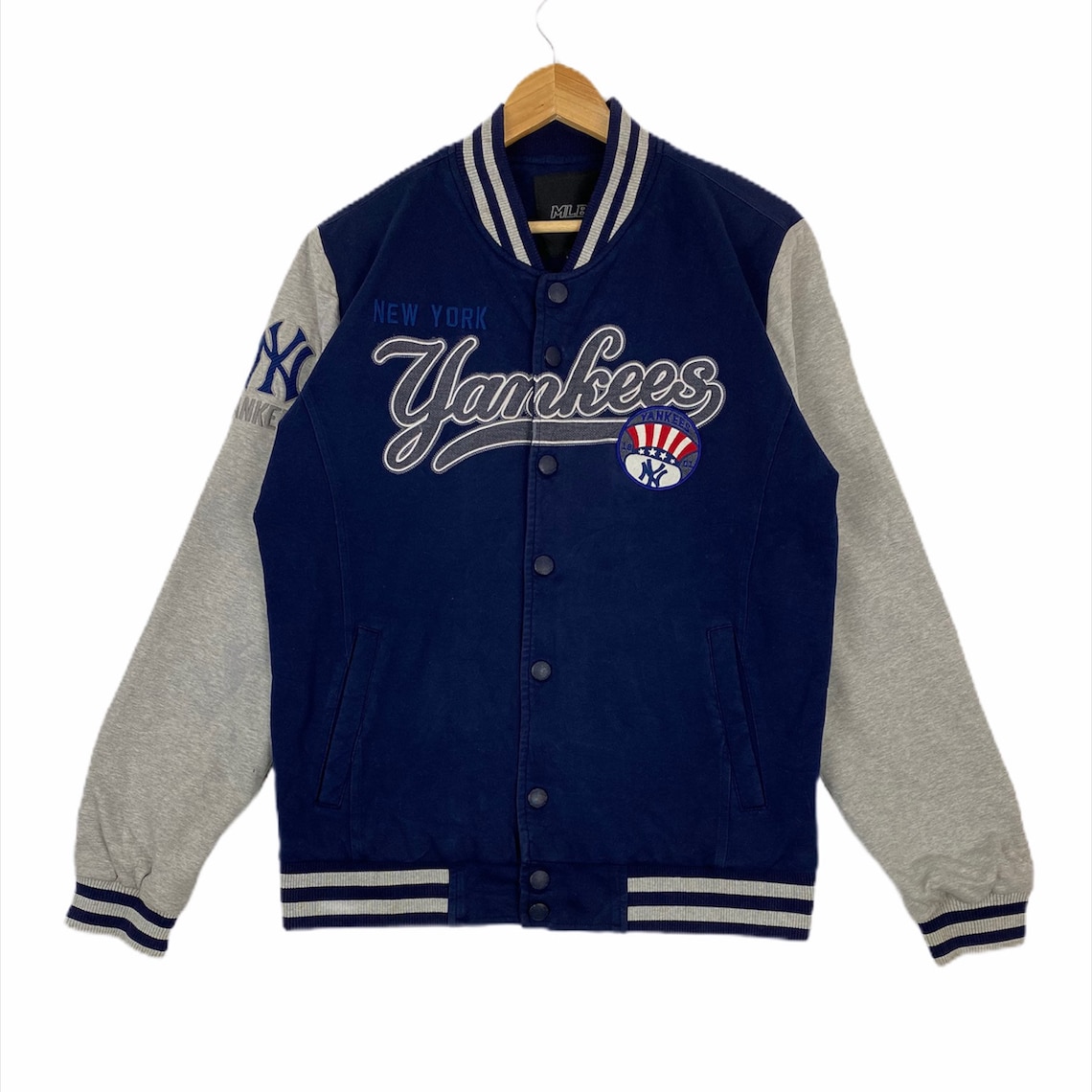 Vintage New York Yankees Embroidered Varsity Jacket With | Etsy