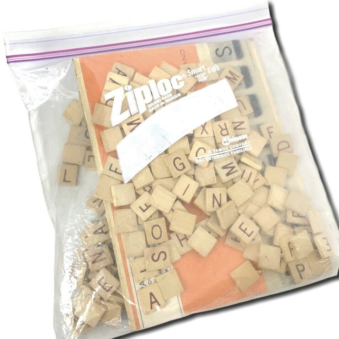 Scrabble Anagrams 196 Letter Tiles and Instructions No Box Etsy