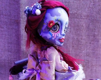 Ball Jointed Doll with Beautiful custom clothes and accessories, Poseable bjd art dolls from Resin, 10 inch - 25 cm [Cloud]