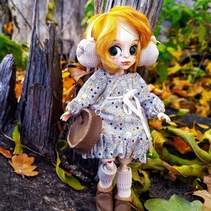 Autumn Girl - Ball Jointed Doll with Beautiful custom clothes and accessories, Poseable bjd art dolls