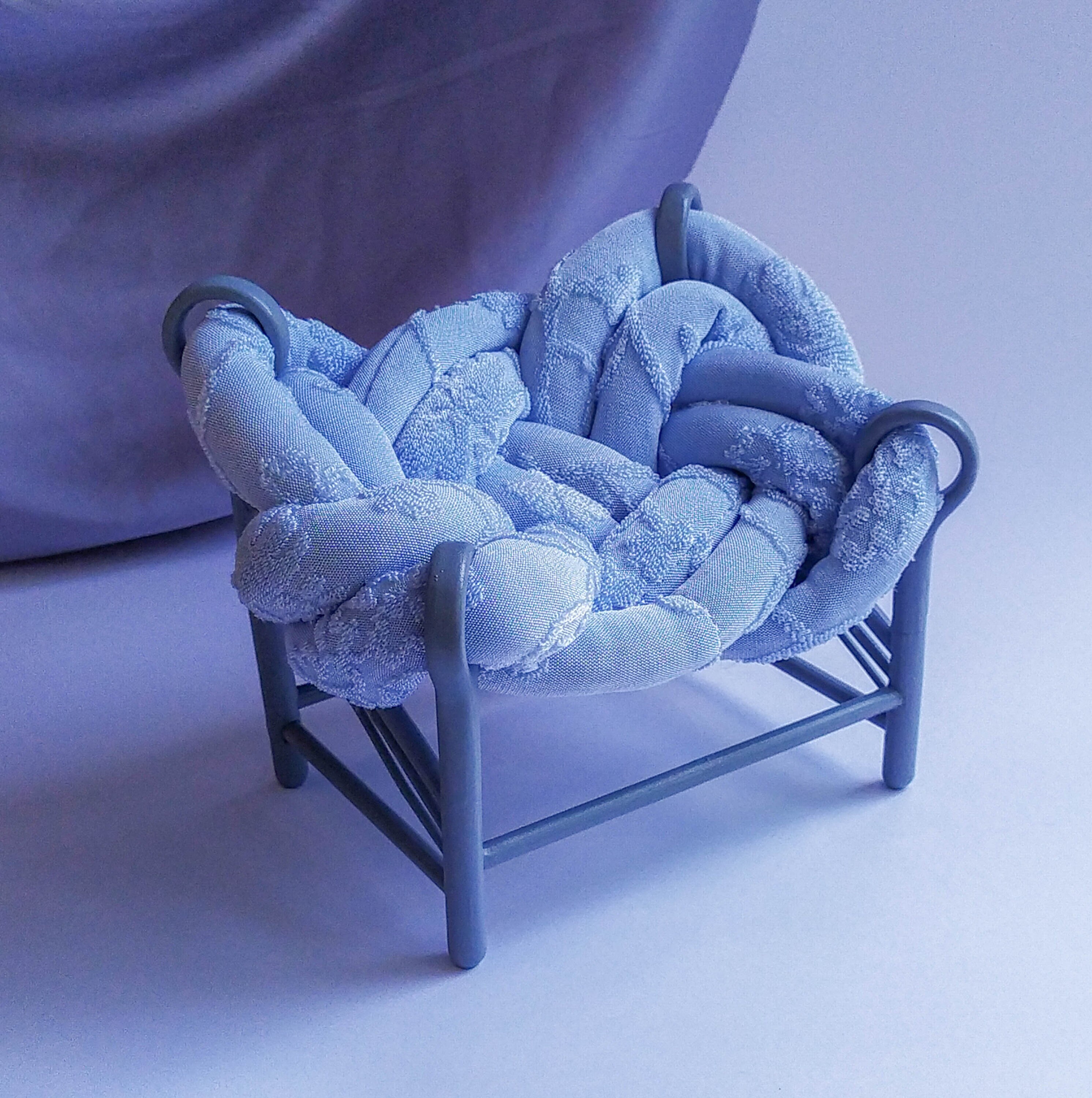 Dollhouse sofa Doll house couch Antique dollhouse furniture Etsy