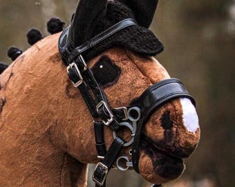 Pioneer BRIDLE for hobby horse; with simple browband.   Reins, bit and hobby horse aren’t included!