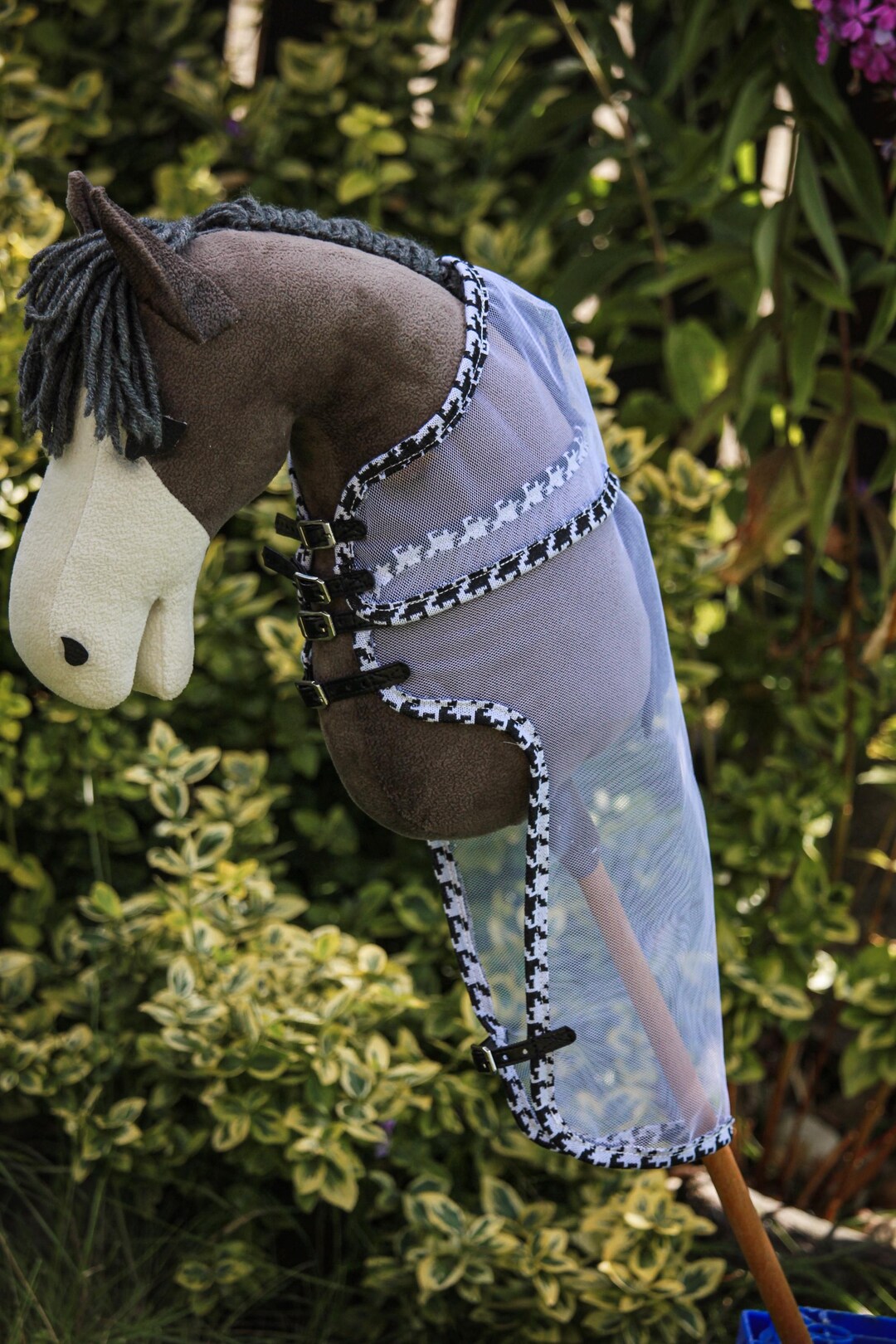 Handmade Hobby Horse Fly Rug: Houndstooth Toy Horse Blanket - Etsy