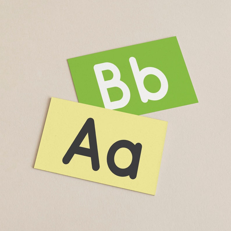 Printable and Flashcards for Toddlers Alphabetnumberscolors Etsy