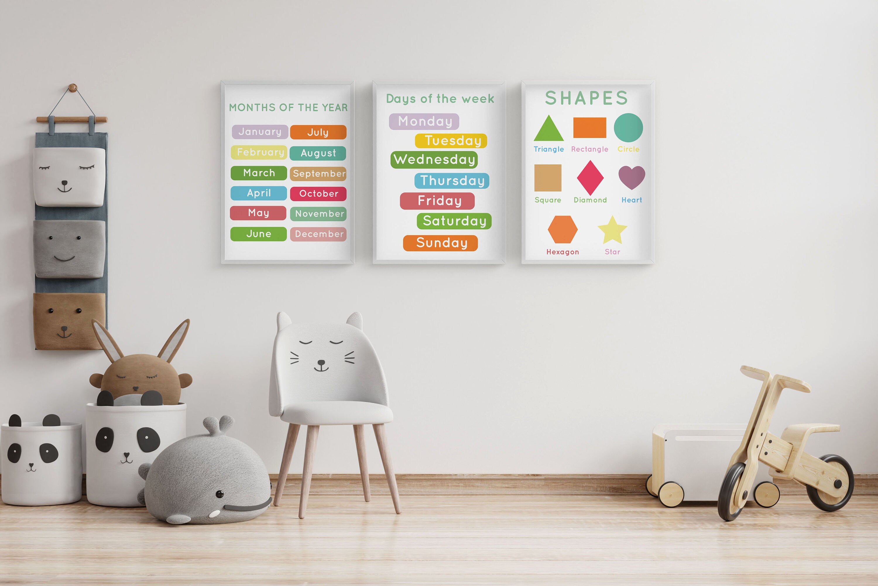 Educational Printable for Toddler, Months of the Year, Days of the Week ...