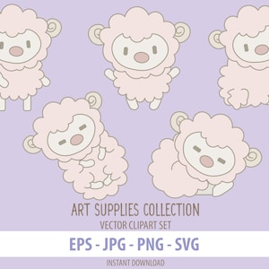 Schattige kleine rammen-Animal Farm-Darling Ram-Clipart