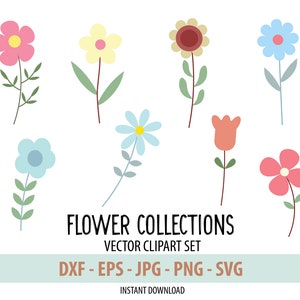Colección SVG Temporada de primavera de Flower Clipart