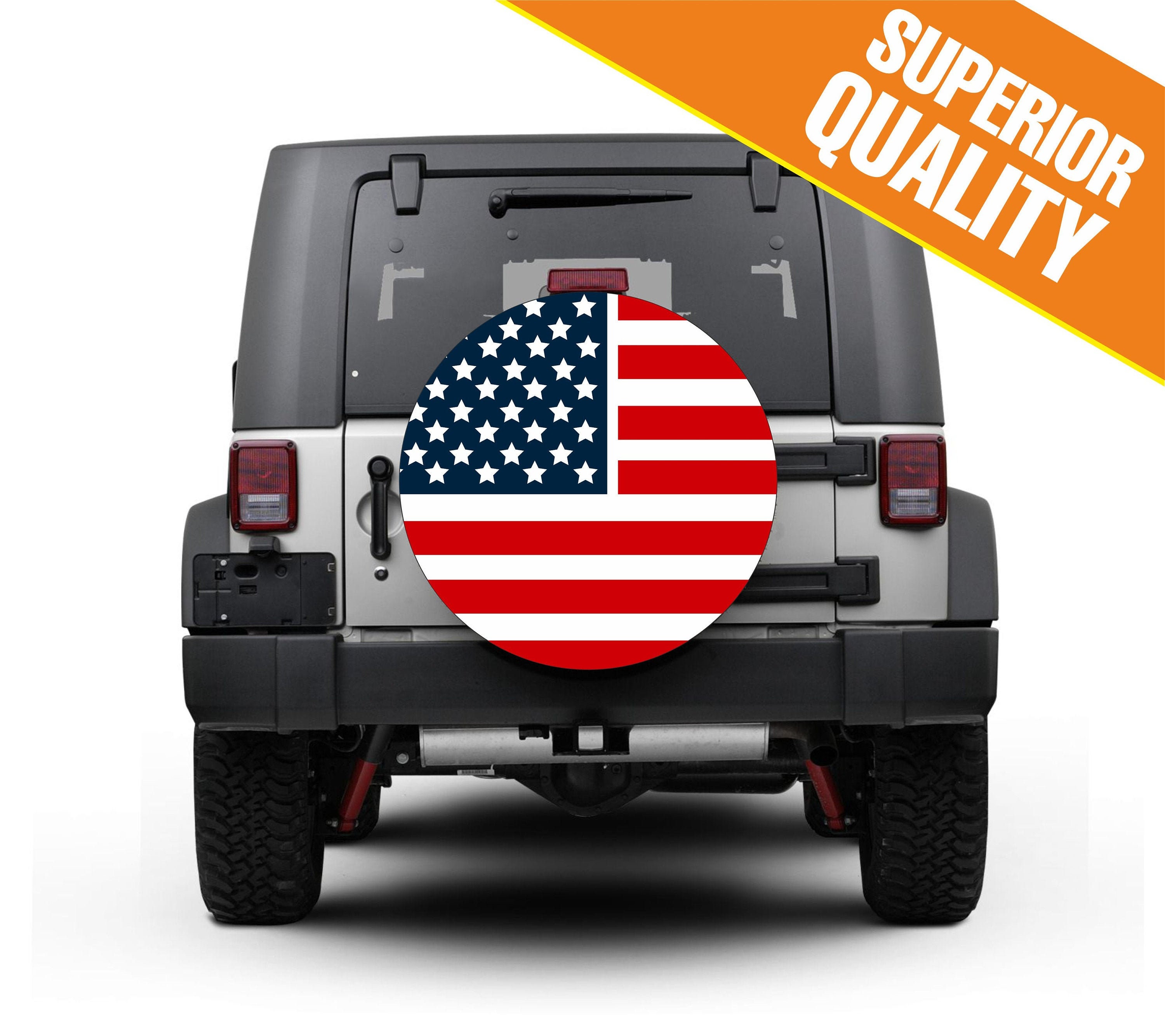 Usa Flag Tire Cover Etsy Canada