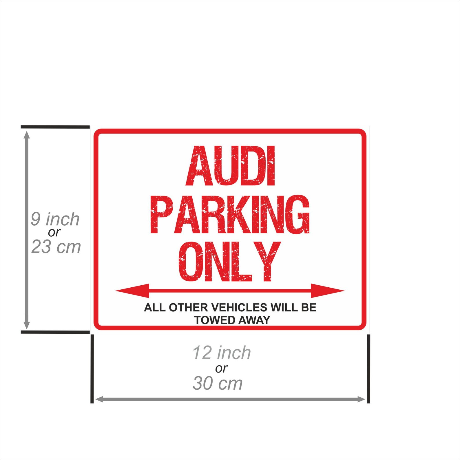 Audi parking only