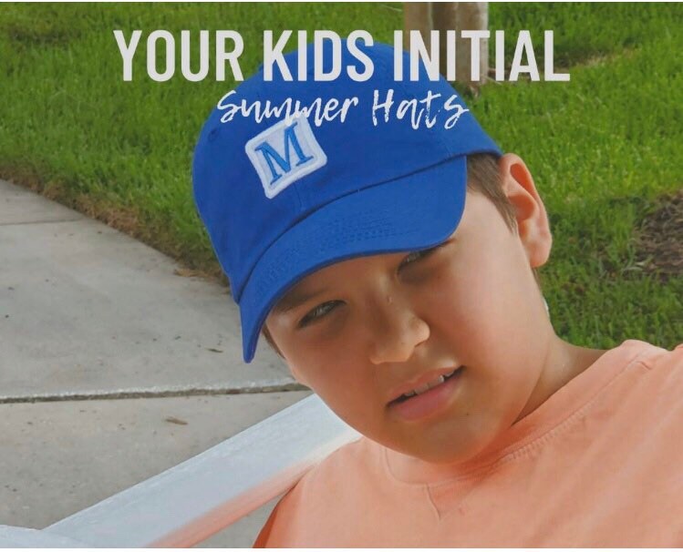 Kids initial hat Clearance