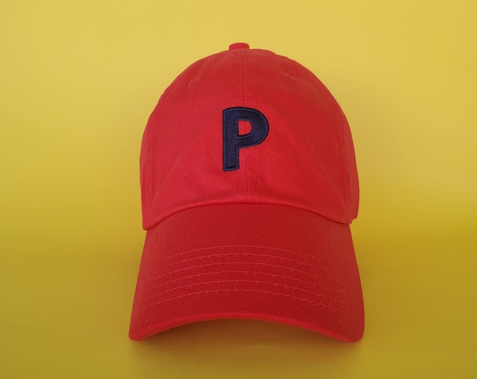 Adult Initial Monogram | Baseball Cap | Custom Color Hat and Embroidery | Initial Hat | Initial cap | Mens Hat | Gift for her