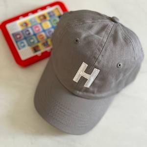 Kids Initial Hat, Custom hat, Baseball Hat, Kids Hat, Gift for kids, Custom kids letter hat, Toddler hat kids, Kids baseball hat
