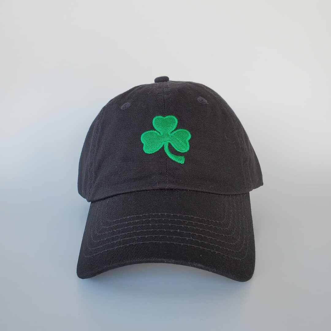 Adult Black Leaf Clover Shamrock Baseball Hat Custom Dad Hat - Etsy