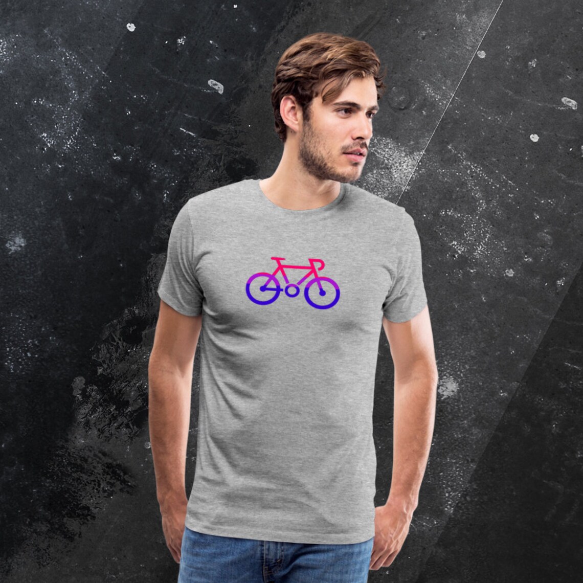 Bicycle Bisexual Pride LGBTQ Pride Biking T-shirt - Etsy UK