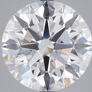 7.00ct Round Ideal Cut F VS1 Clarity GIA/IGI Certified Lab Grown Loose Diamond.