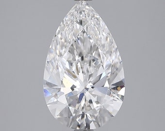 2.54ct Pear Cut E VS2 Clarity GIA/IGI Certified Lab Grown Loose Diamond.