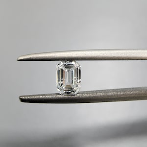 0.27ct Emerald Cut Natural Earth Mined Certified Diamond SI G 4.44 x 3.12, Natural Emerald Cut Diamond, 100% Eye Clean Emerald Cut Diamond