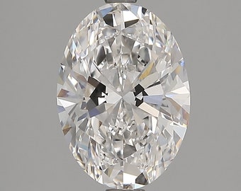 2.28ct Oval Excellent Cut F VVS2 Clarity GIA/IGI Certified Lab Grown Loose Diamond.