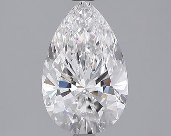 2.09ct Pear Cut E VS1 Clarity GIA/IGI Certified Lab Grown Loose Diamond.