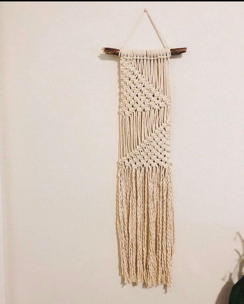 Triangular Geometric Wall Hanging Etsy