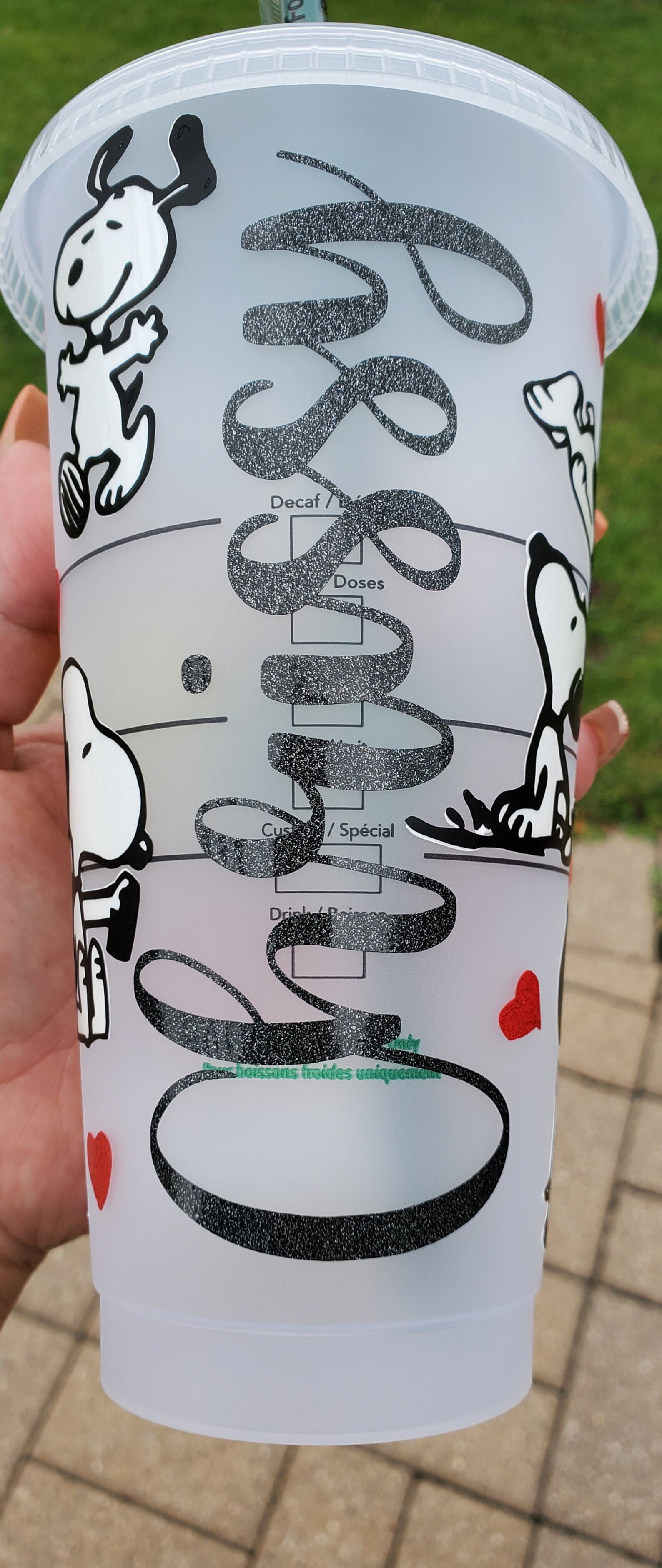 Snoopy Starbucks Cup Snoopy Tumbler Starbucks Cup Starbucks Etsy