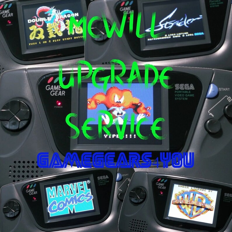 Sega Game Gear McWill Install Service Etsy